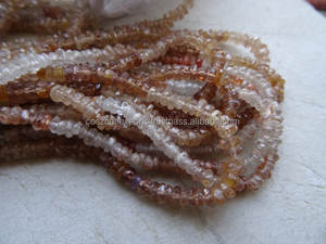 Collar de Moda con Cuentas de Circonita Natural de Calidad, Color Marrón Sombreado, Microfacetadas, Forma Redonda, Hebra Completa de 13 Pulgadas, Gemas Coszcalt - Product Image 3