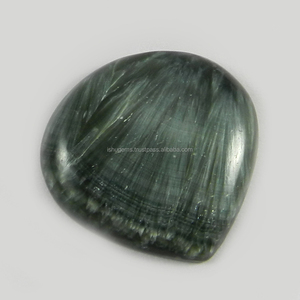 หินโมราธรรมชาติSeraphiniteขนาด26*26มม.,พลอยทรงหลวมเนื้อละเอียด6.21กรัม - Product Image 1
