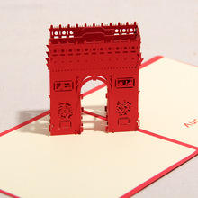 Tarjetas de felicitación de origami emergentes florales 3D hechas a mano Invitaciones de cumpleaños únicas hechas a mano en Vietnam - Product Image 5