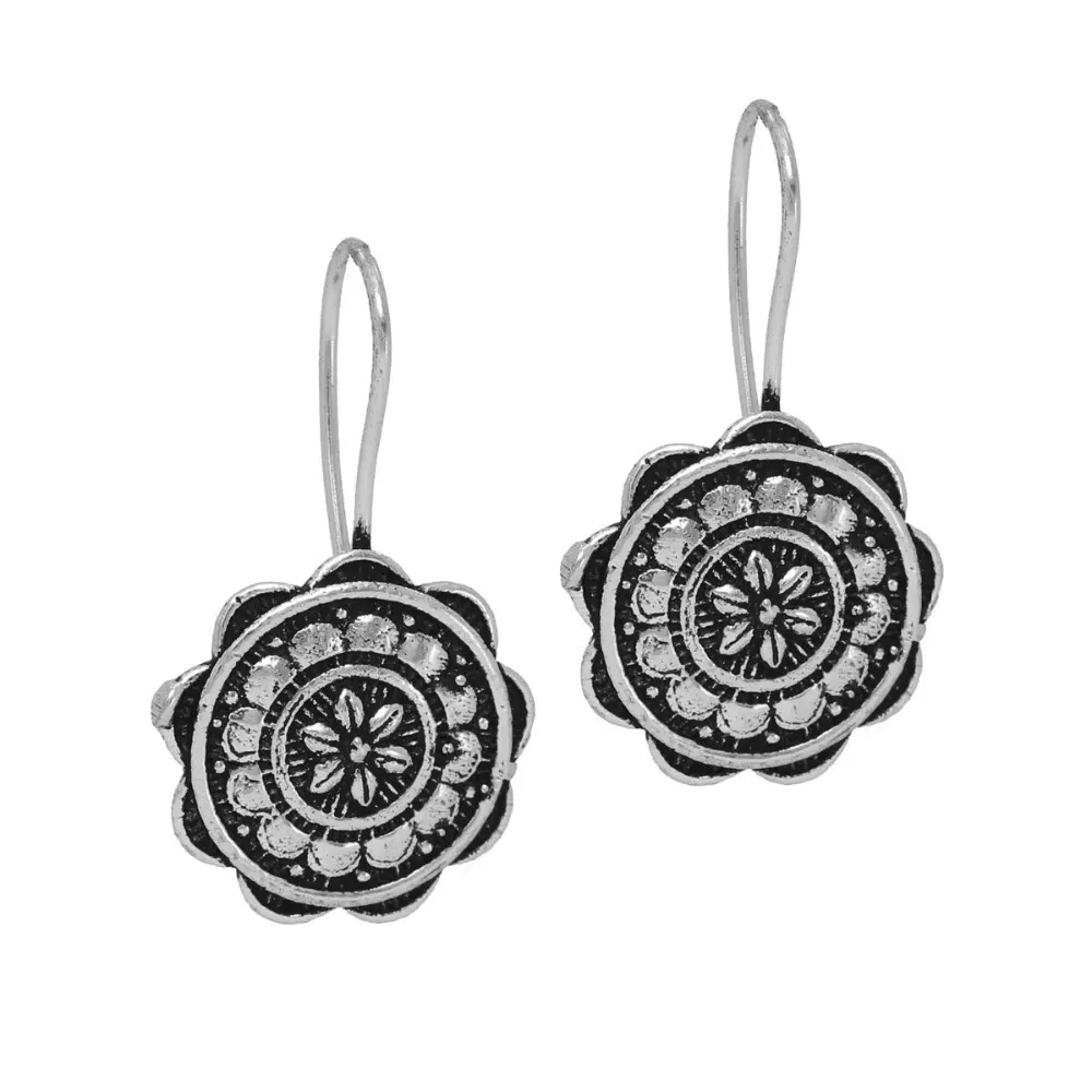 Jaipur Mart Earring Wholesale Oxidised Earrings Silver Plated Jewelry Indian Traditional Designer Fashion Drop Earring for Women