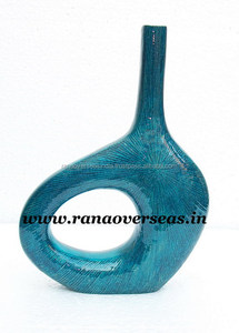 Modern Elegant Design Aluminium Flower <b>Vase</b> With Enamel Colored for Hotel Office and Home Decoration - Product Image 2