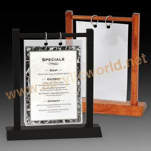 Design créatif porte-menu en bois porte-affiche de menu - Product Image 2