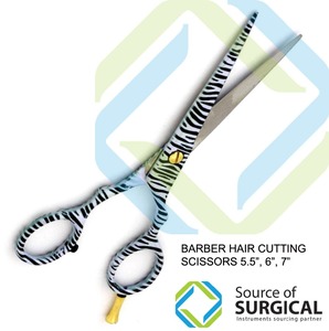 Ciseaux de rasoir de coiffeur Ciseaux de cheveux de coiffeur de ménage 5.5 pouces Ensemble de deux ciseaux de coiffeur de coupe de cheveux de qualité supérieure - Product Image 3