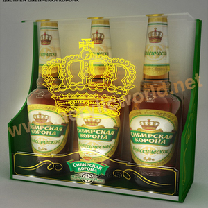 3 bouteilles en acrylique, éclairage de batterie LED en plastique, Base d'affichage de bouteille d'alcool, compteur d'affichage de vin - Product Image 5