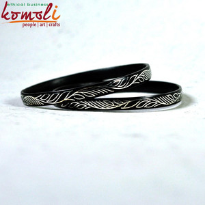 โลหะผสมสังกะสีสลักสร้อยข้อมือแฮนด์เมดเครื่องประดับเงินเครื่องประดับ - Product Image 2