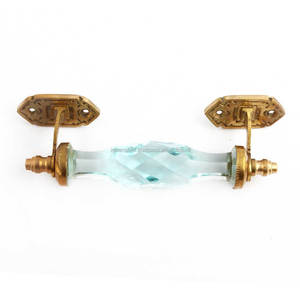 Poignée d'armoire en vrac laiton verre à facettes fait à la main en gros poignée de commode Style Antique Lot poignée de tiroir poignée de porte Vintage - Product Image 2