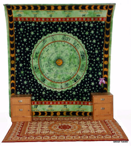 Colgante de pared para colgar en la pared del horóscopo de astrología, tapices para colgar en la pared del zodiaco indio - Product Image 4