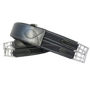 SHEMAX acolchado elástico Anti-Chafe cosido circunferencia de cuero producto de caballo negro - Product Image 1