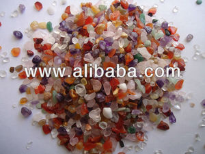 Commercio all'ingrosso ciottoli di agata naturale e ciottoli di pietra levigata trucioli di incandescente acquario decorazioni ghiaie di roccia aggregato naturale <span class=keywords><strong>Miz</strong></span> - Product Image 5