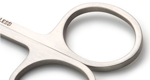 Ciseaux à sourcils finis gris en acier inoxydable ES-04 Outil essentiel pour ensemble de manucure et de pédicure - Product Image 6