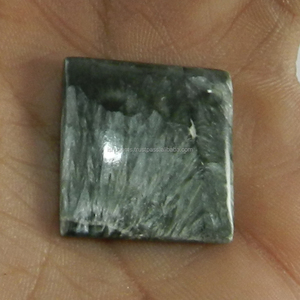 Gms-cabujones cuadrados de 24x24mm de jaspe, piedras pulidas para fabricación de joyas, 6,38 gms - Product Image 3