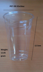 Tazas de plástico desechables con logotipo personalizado, vasos de plástico transparente con logotipo personalizado - Product Image 5