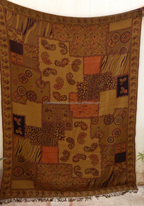 Manta tejida a mano para decoración de playa para mujer, manta de lana hervida de Color Vintage de hermoso diseñador, Floral - Product Image 4