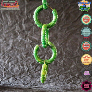 แฮนด์เมดเรซิ่นหลายสีที่กำหนดเองต่างหูหยดน้ำตาเครื่องประดับ - Product Image 5