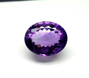 พลอยอเมทิสต์สุดสวยหินอเมทิสต์ทรงเหลี่ยมเพชรพลอยสีเข้มสำหรับทำเครื่องประดับอัญมณีราคาขายส่ง - Product Image 2