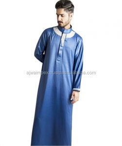 Comprar hombres musulmanes Thobe personalizado Daffah venta al por mayor Thobes ropa musulmana tradicional hombres Thobe - Product Image 3