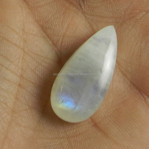 Piedra lunar arcoíris natural de 1.21 quilates con fuego azul, cabujón en forma de pera de 13x30 mm, hermosas piedras sueltas para diseño de joyería IG0153 - Product Image 3