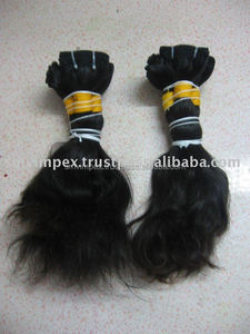 Trama de cabello humano Remy de grado 12A DE CALIDAD 100%, estilo ondulado Natural indio, extensión Remy Virgen de la mejor calidad, sin enredos - Product Image 3