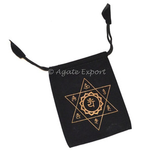 กระเป๋าจักระสันสกฤต-ถุงพลาสติกหัตถกรรมหินกึ่งมีค่า - Product Image 1