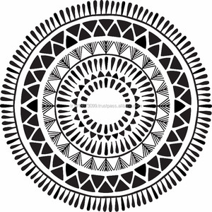 Toalla de playa circular con flecos de borlas, Roundie Woven e Printed Turkish made - Product Image 2