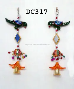 Décoration murale à motif oiseaux, 2015 pièces, suspension de porte indienne, décoration pour Diwali et le nouvel an, vente en gros