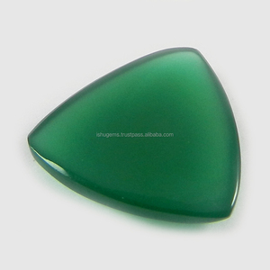 18มิลลิเมตรธรรมชาติสีเขียวนิล2.65 Gms สามเหลี่ยมขายส่งอัญมณี Cabochon - Product Image 2