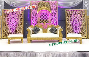 Paneles de Fondo Ovalados para Bodas, Paneles de Fondo Redondos de Fibra para Bodas, Hermosos Paneles de Fondo Modernos, Hechos en EE. UU. - Product Image 6