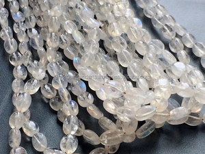 Rainbow Moonstone Nuggets 8mm Loose <b>Beads</b> Jewelry White Blue Black Red <b>Crystal</b> Tiger Eye Various Colors Beaded Jewelry Making - Product Image 6