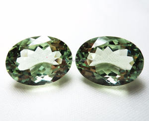 Améthyste verte pierre précieuse semi-précieuse coussin ovale forme ronde mélange pierre personnalisée à la main bijoux à bricoler soi-même pierre naturelle améthyste - Product Image 2