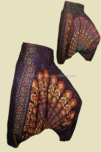 Pantalones harén indios al por mayor, algodón rayón Aladin Harem-Pantalones indios-Sarouels, pantalones bombachos holgados-Boho hippie harem pant - Product Image 2