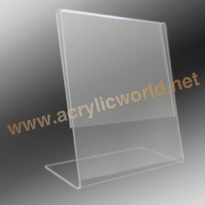 Soporte de señal de base triangular, acrílico transparente, Pop display - Product Image 5