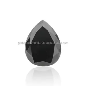 Echt Fancy Vorm Jet Zwarte Kleur Rose Cut Losse Moissanite , Fancy Vorm Black Moissanite, Moissanite Edelstenen