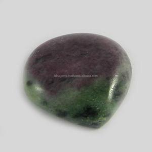 Zoisita Rubí Natural, Cabujón de Corazón de 22 mm, Piedra Preciosa - Product Image 1