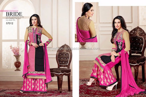 Kanya Libas Shalwar Kameez pour femmes, vente en gros du Pakistan / Ensembles 3 pièces en tissu Lawn / Robe Shalwar Kameez en coton et rayonne - Product Image 2