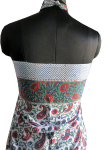 ชุดบิกินี่ชายหาดผ้าฝ้ายเซ็กซี่,ชุดกระโปรงดอกไม้ Pareo Sarong ผ้าคลุม - Product Image 2