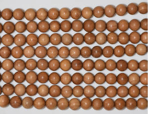 Cuentas redondas de oración de sándalo, cuentas de madera para prácticas espirituales - Product Image 3