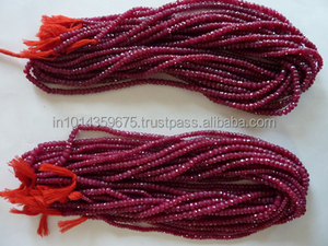 Exclusiva piedra preciosa de rubí corindón facetada buen color rojo teñido cuentas sueltas para la fabricación de joyas - Product Image 6