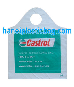 Bolsas de Plástico Reciclables con Fondo Reforzado y Protección Antimanipulación para Restaurantes, Entrega de Comida, Compras y Comida para Llevar, con Impresión Serigrafiada - Product Image 2