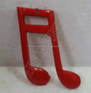 Ornements suspendus instrumentaux de Noël plats et écologiques faits à la main, emballage en vrac exclusif pour décoration d'arbre à boules - Product Image 6