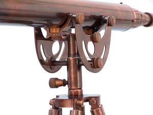 Viking Beautiful Antique <b>Copper</b> Anchor master Telescope with floor Stand Telescope - Product Image 3