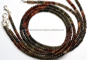 Scapolite-Cuentas lisas de 4MM, collar de cuentas multicolor de 18 pulgadas - Product Image 3