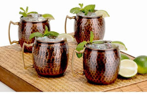 Orden a granel Copper Moscow Mule Mugs Juego de 2 Copper Bar Moscow Mule Mugs Drinkware Tazas Casas y restaurantes - Product Image 4