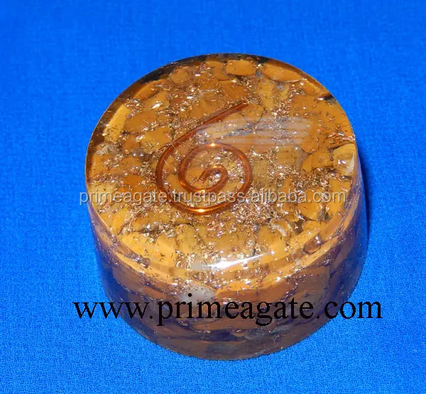 Attractive Yellow Jasper Tower Buster For Sale | Wholesale Orgonite For sell | Orgone Generators Wholesale