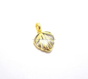 สร้อยคอรูปหัวใจชุบทองด้วยไฟฟ้าทำด้วยมือพร้อมจี้เพชรคริสตัลอัญมณีและเสน่ห์ - Product Image 2