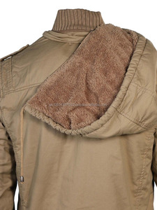 <b>Mens</b>-<b>Sherpa</b>-Lined-Sahara-Hooded-Multi-Pocket-Bomber-<b>Jacket</b> Maximos-<b>Mens</b>-<b>Sherpa</b>-Lined-Sahara-H - Product Image 3