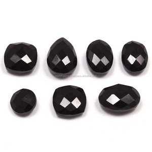 Capri de corte a cuadros de tamaño libre, cristales de ónix negro de gran calidad, piedras curativas multiforma, piedras preciosas minerales de cuarzo - Product Image 1