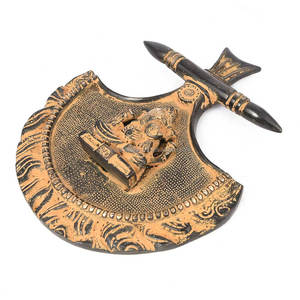 ของตกแต่งผนังทองเหลืองแบบแขวน,ที่แขวนผนังทำจากทองเหลืองโบราณทำด้วยมือสไตล์อินเดีย - Product Image 2