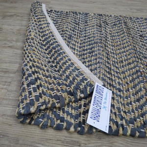 Alfombra de Espiga, Alfombra de Cáñamo y Cuero, Alfombra de Área Chindi, Alfombra de Área Reciclada y Alfombras de la India - Product Image 2