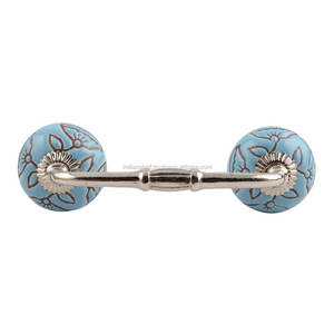 แฮนด์เมดจำนวนมากตกแต่งสะพานประตูเซรามิกจัดการตกแต่งบ้านตู้ดึงสำหรับห้องครัว4นิ้วการออกแบบใหม่ BH-221-CK-1393 - Product Image 1