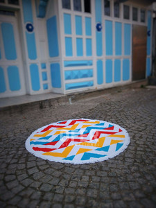 Iluzyon-ผ้าขนหนูชายหาดทรงกลมพร้อมพู่ผลิตในประเทศตุรกีโดยตรงจากผู้ผลิตผ้าทอและพิมพ์ลาย - Product Image 3